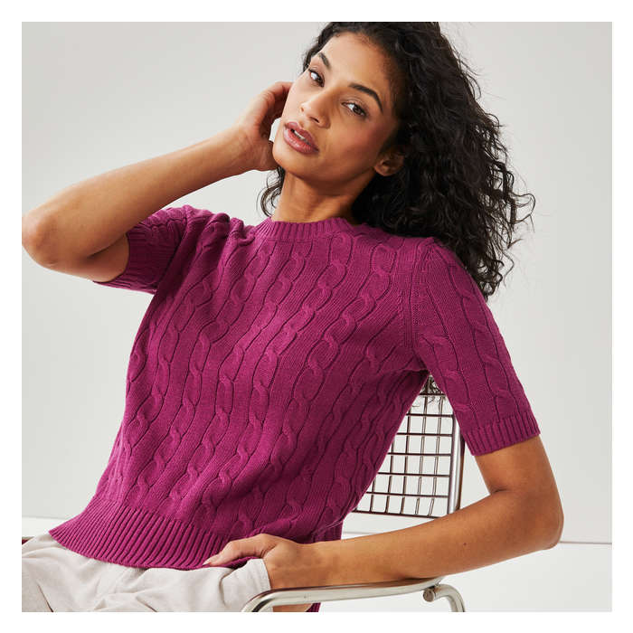 Women's Cable Knit Pullover